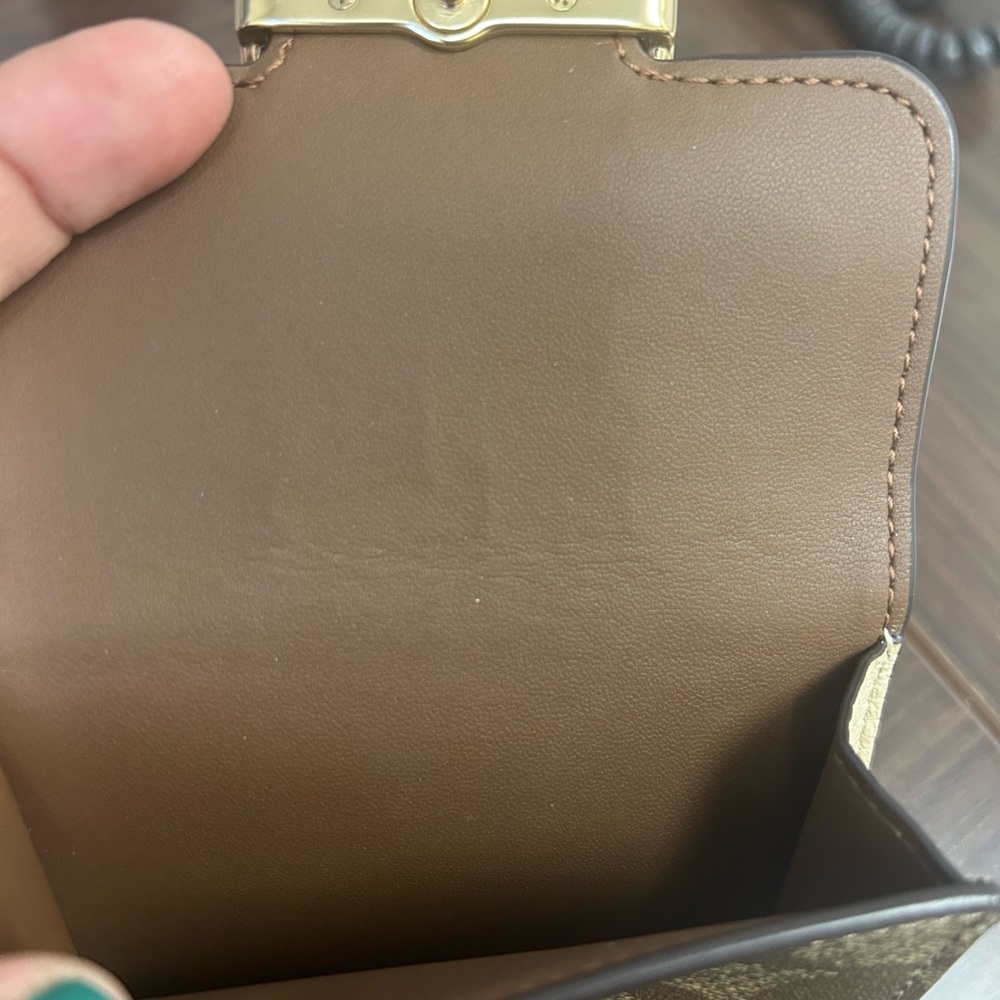 Coach Small Morgan Wallet In Colorblock Leather & Signature Canvas 🤎🤎🤎🤎🤎 - Picture 9 of 9